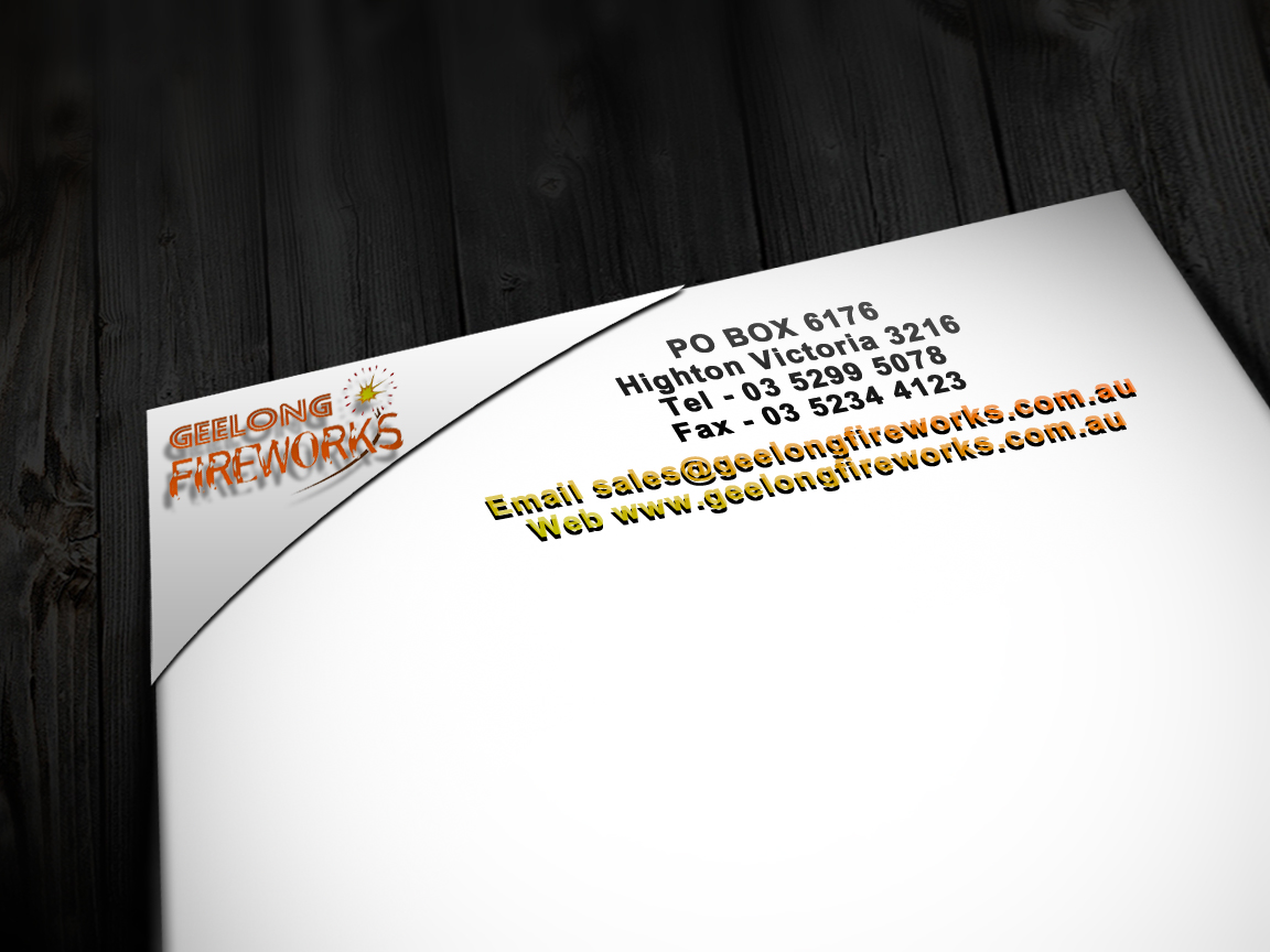 Letterhead Design by Prechezy for Geelong Fireworks | Design #3816517
