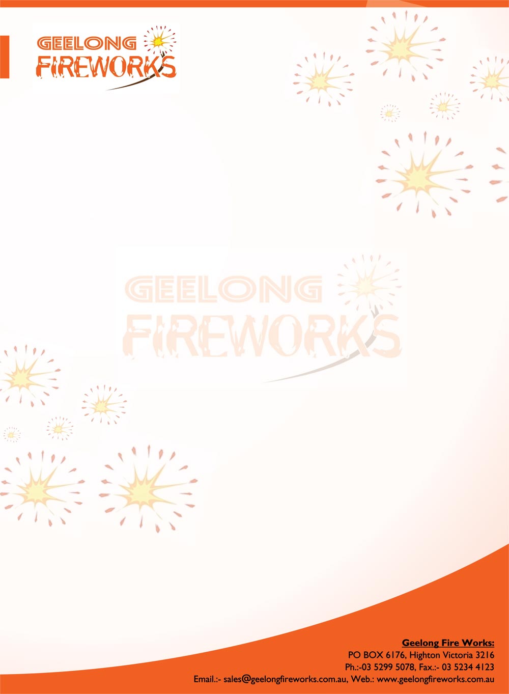 Briefkopf-Design von Amit Virmani für Geelong Fireworks | Design #3847003