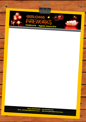 Design En-Tête par Shiny Design pour Geelong Fireworks | Design : #3823496