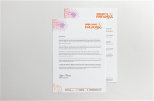 Letterhead Design by HYPdesign for Geelong Fireworks | Design: #3837917