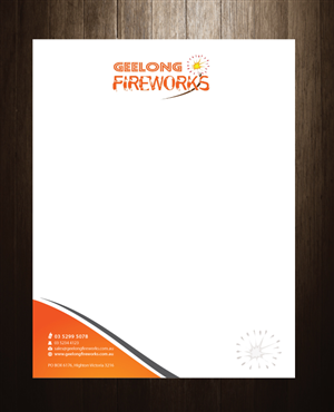 Letterhead Design by meet007 for Geelong Fireworks | Design: #3816763
