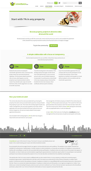 Diseño Web por ThemeDesk Technology para Crowdbaron Limited | Diseño: #3865874
