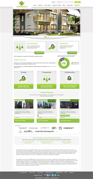 Web Design par Heru Purwanto pour Crowdbaron Limited | Design #3830254