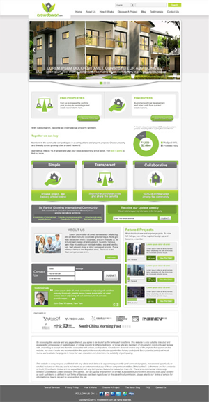 Diseño Web por DesignXyz para Crowdbaron Limited | Diseño: #3841543