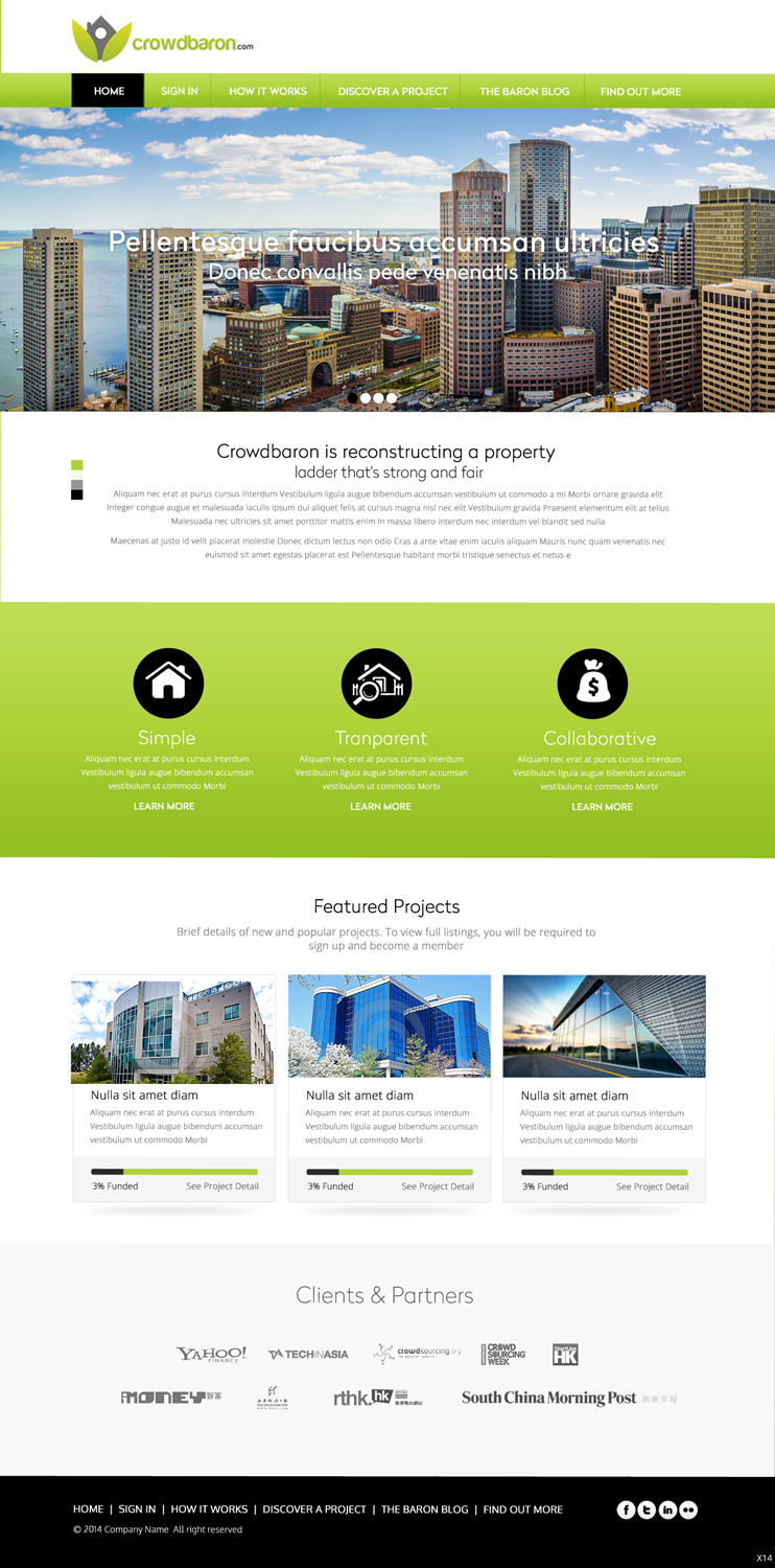 Diseño Web por pb para Crowdbaron Limited | Diseño #3852155