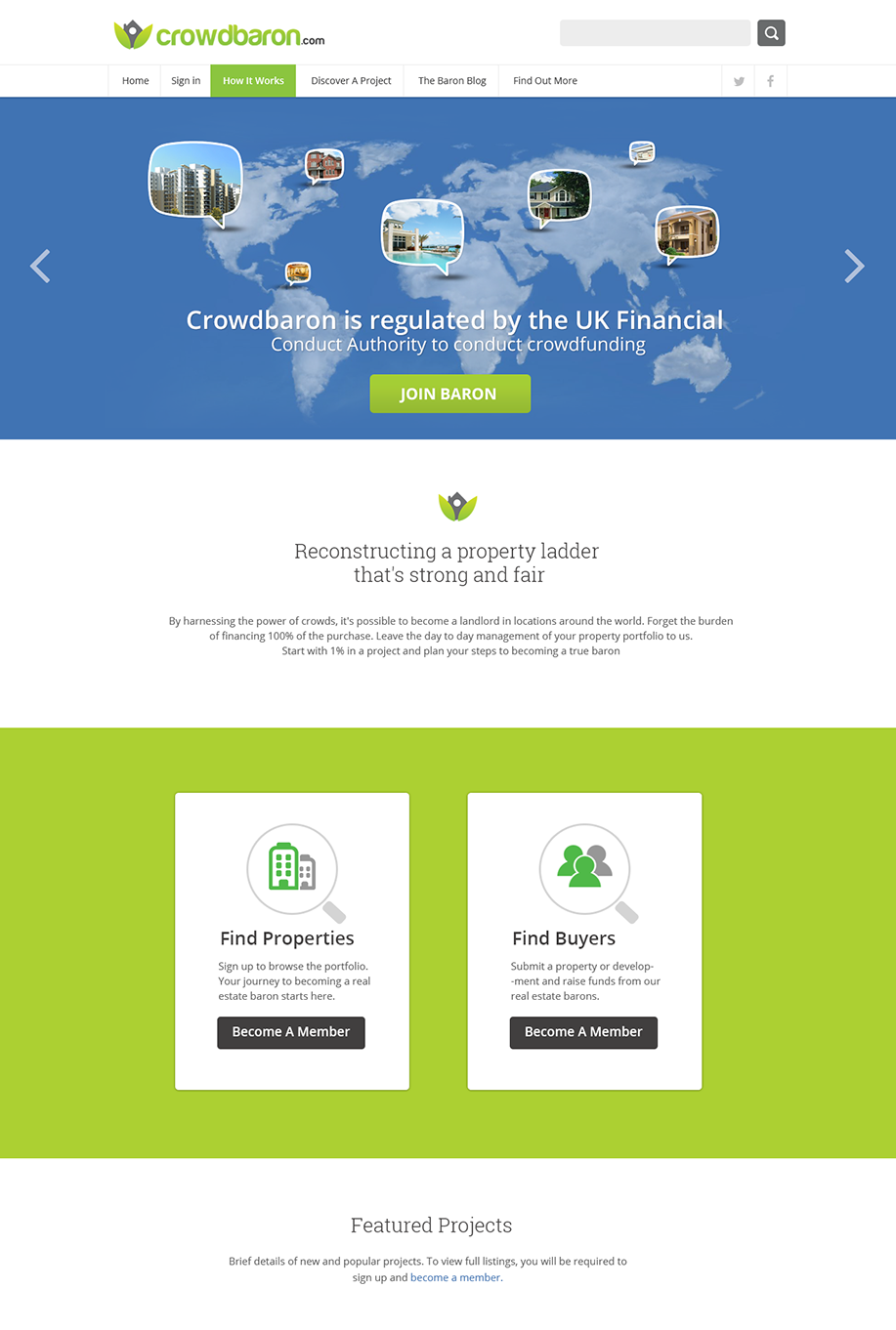 Web Design by krishnan for Crowdbaron Limited | Design #3849383