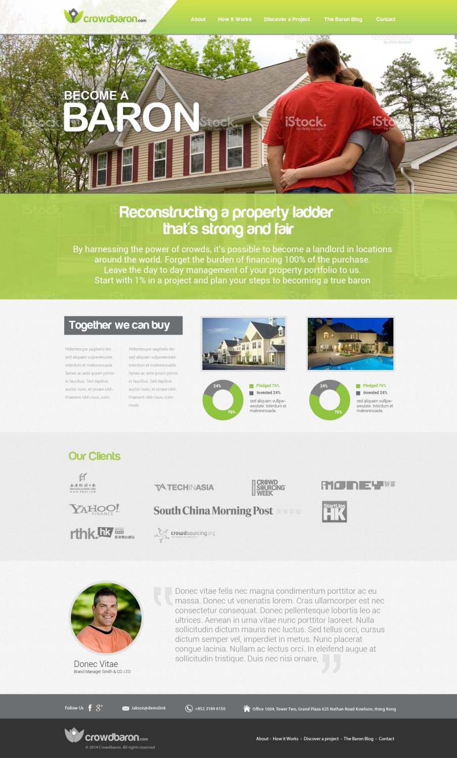 Web Design by TechWise for Crowdbaron Limited | Design #3834034