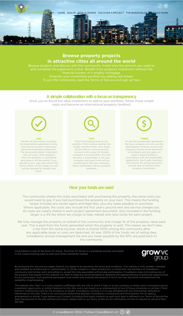 Web Design by barinix for Crowdbaron Limited | Design #3860643