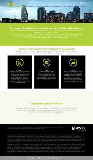 Web Design by barinix for Crowdbaron Limited | Design #3867119