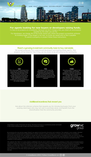 Web Design by barinix for Crowdbaron Limited | Design: #3867119