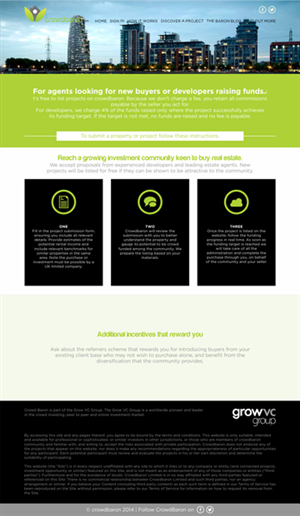 Web Design by barinix for Crowdbaron Limited | Design: #3867176