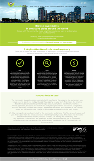 Web Design by barinix for Crowdbaron Limited | Design: #3867208