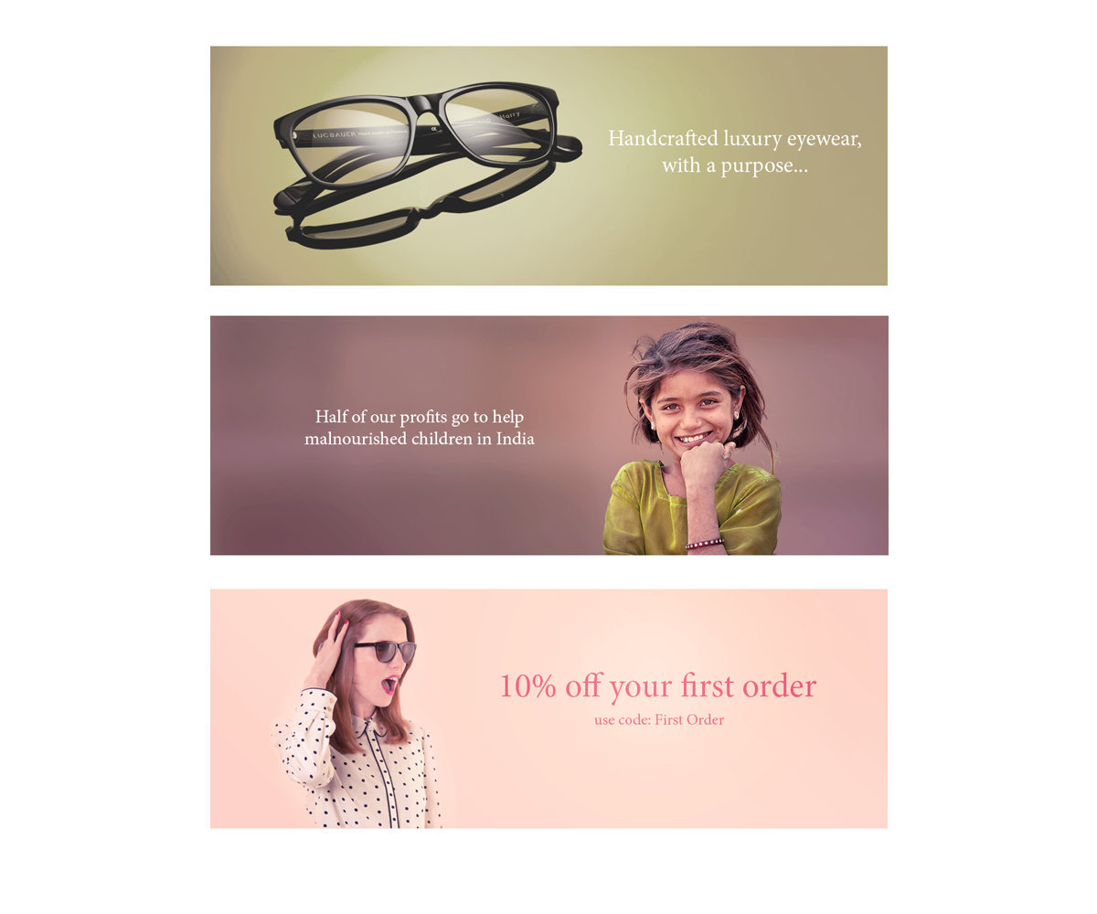 Banner Ad Design by Restless for Premium Eyewear Ltd | Design #3829842
