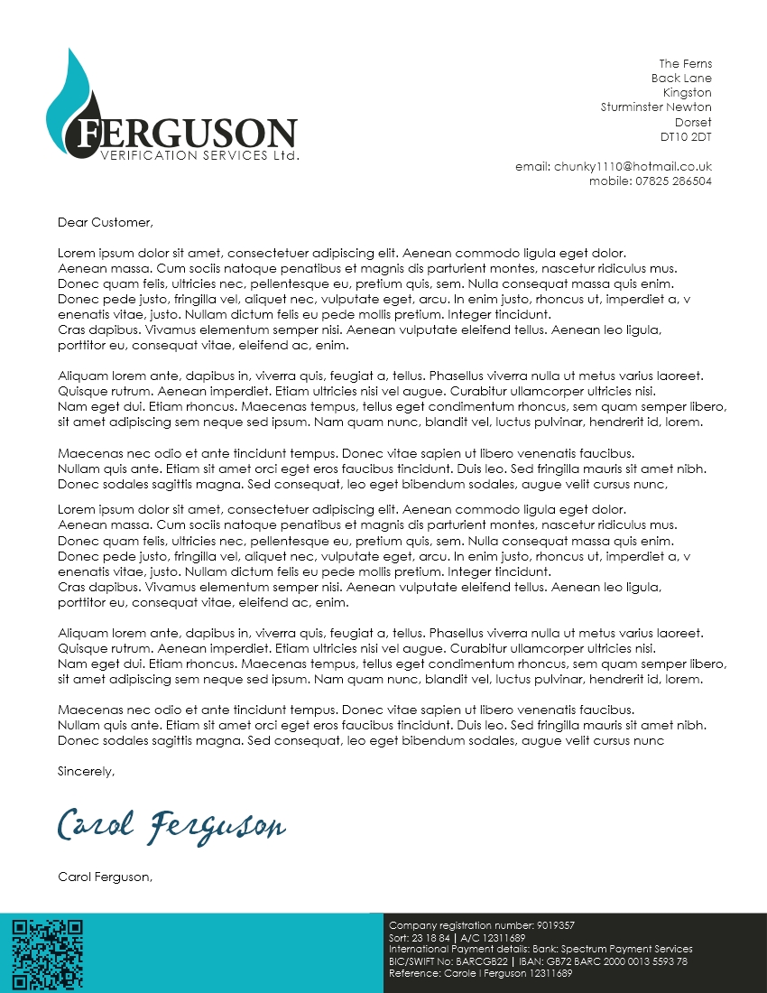 Letterhead Design by nvisiondesign.co.uk for this project | Design #3857972