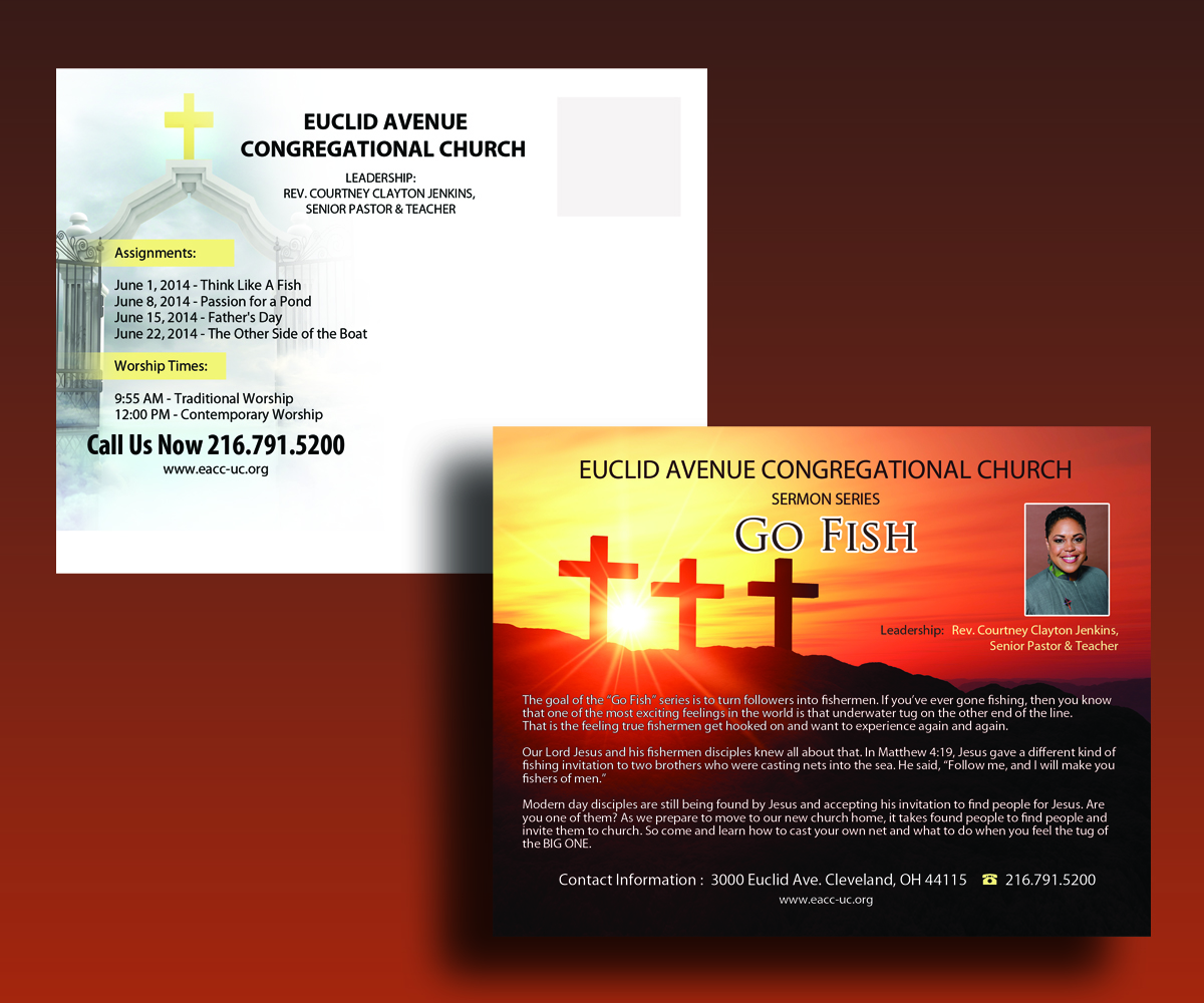 Design de Carte Postale par uk pour Euclid Avenue Congregational Church | Design #3822525