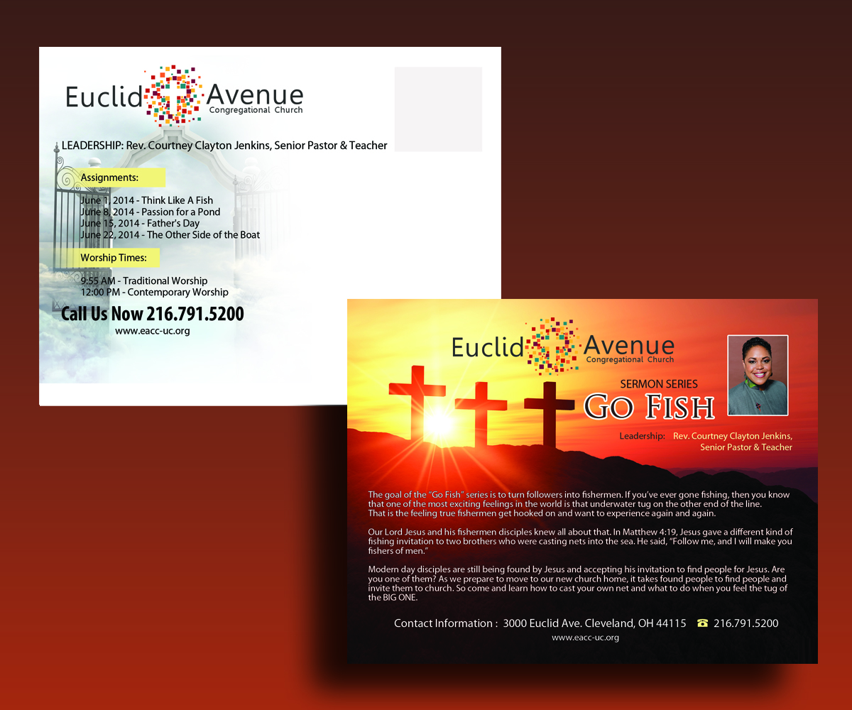 Design de Carte Postale par uk pour Euclid Avenue Congregational Church | Design #3823605