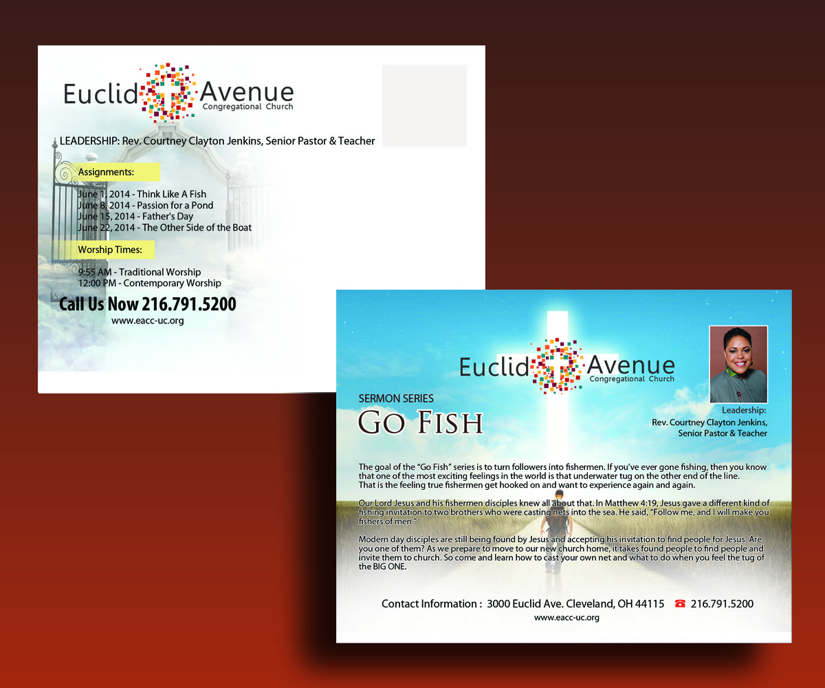 Diseño de Postal por uk para Euclid Avenue Congregational Church | Diseño #3823762