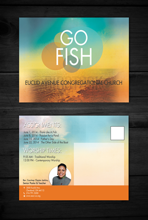 Diseño de Postal por ESolz Technologies para Euclid Avenue Congregational Church | Diseño #3826409