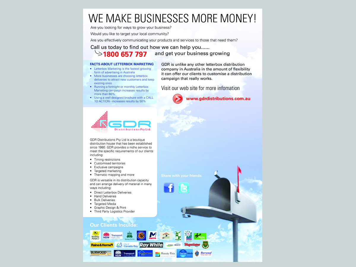 Newsletter Design by C Corner for GDR Marketing & Distribution Pty Ltd | Design #128642