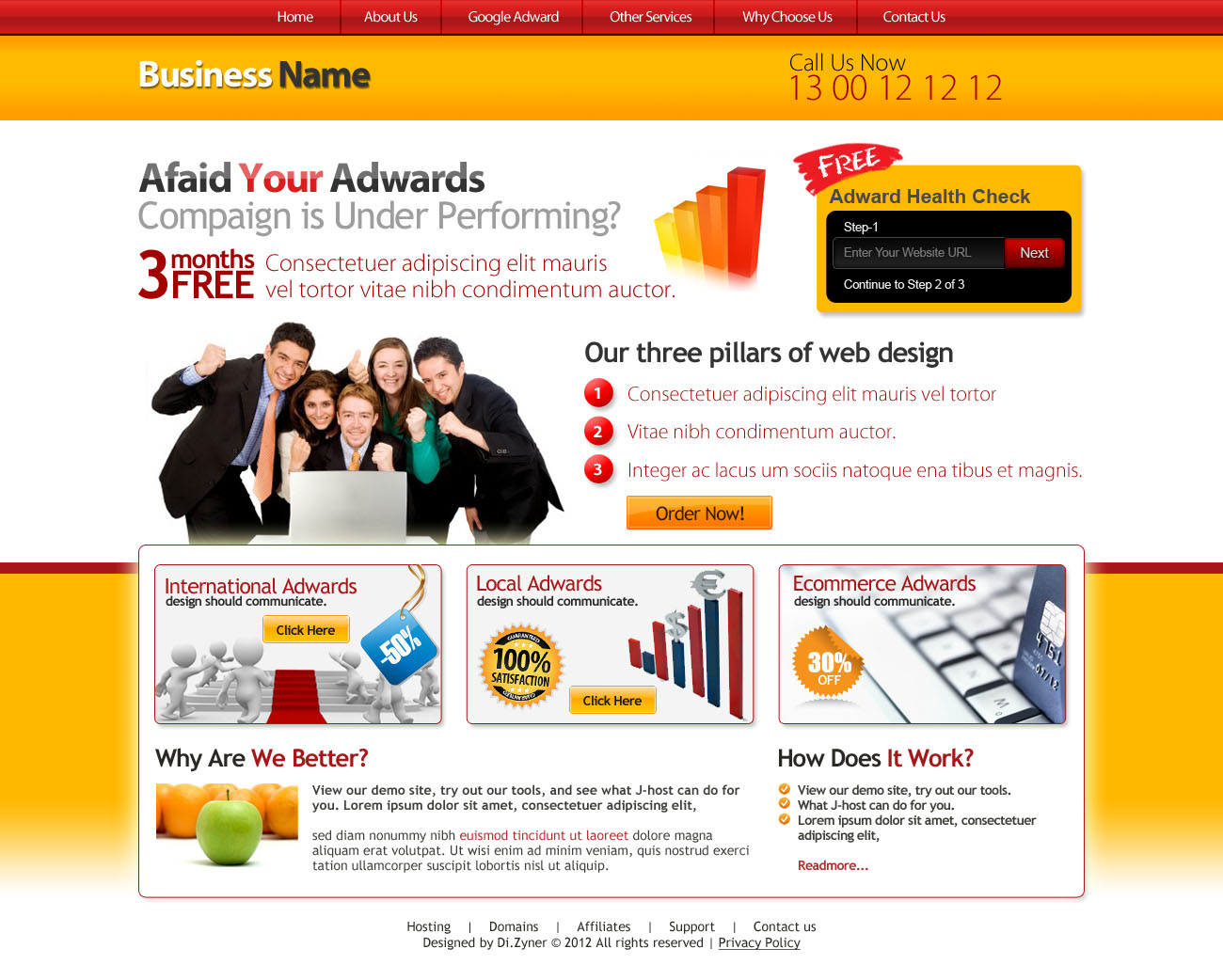 Web Design by umair.designer for Impact Clicks Pty Ltd | Design #1024099