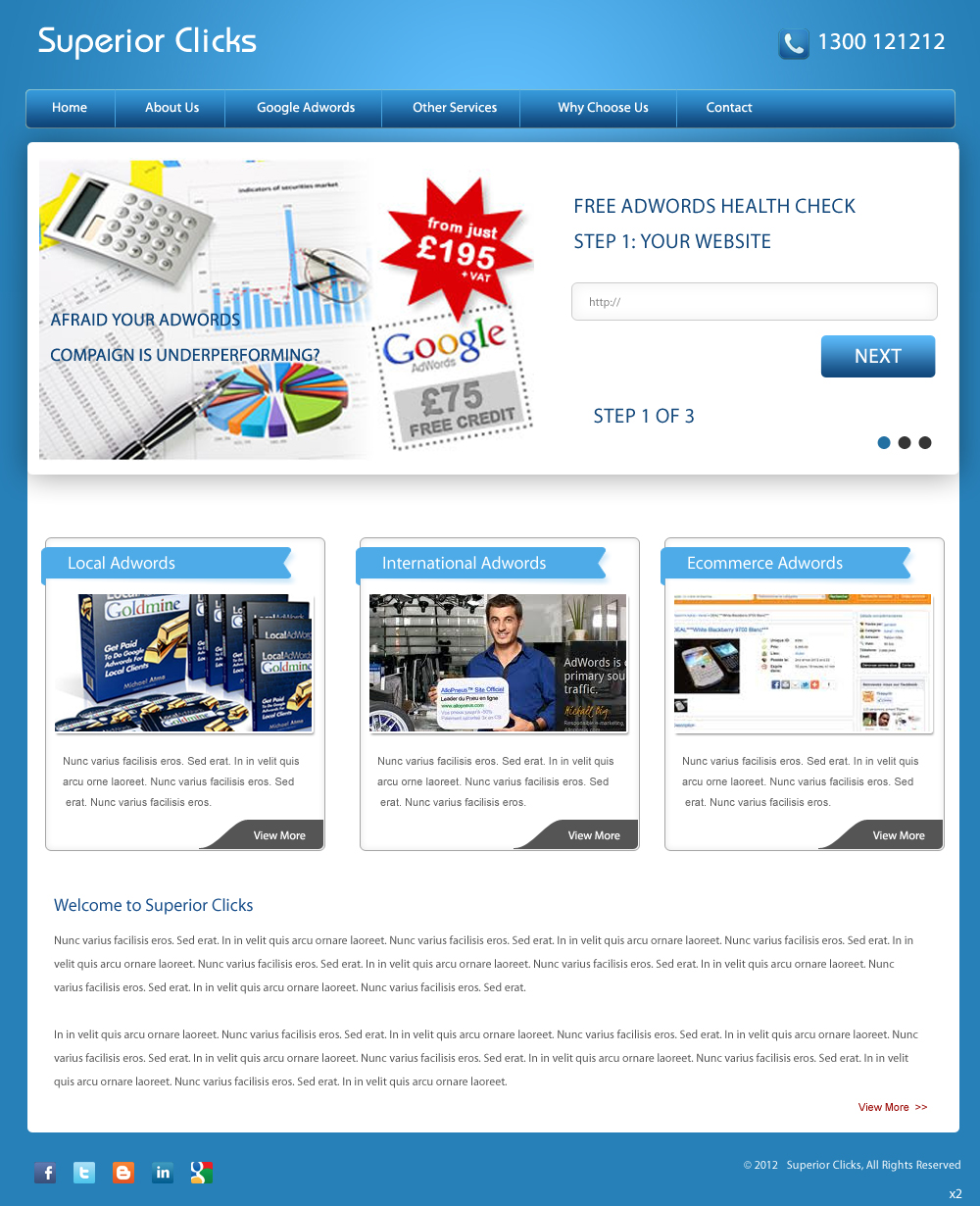 Web Design by pb for Impact Clicks Pty Ltd | Design #1022823
