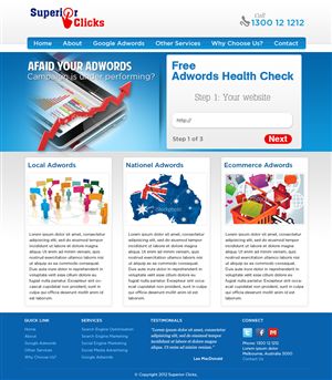 Web Design by ShreejiAkshar for Impact Clicks Pty Ltd | Design: #1025847