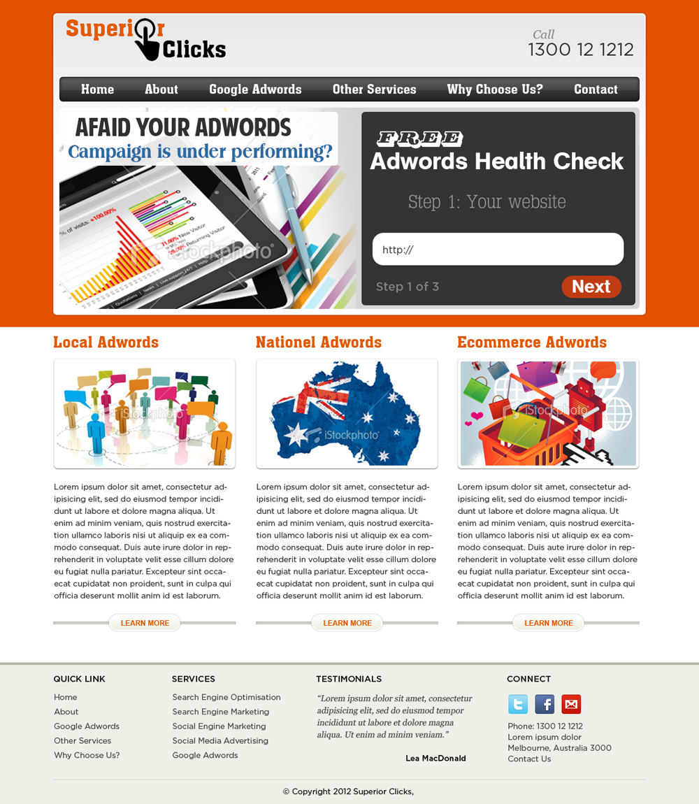 Diseño Web por ShreejiAkshar para Impact Clicks Pty Ltd | Diseño #1025849