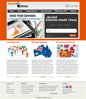 Web Design by ShreejiAkshar for Impact Clicks Pty Ltd | Design: #1025849