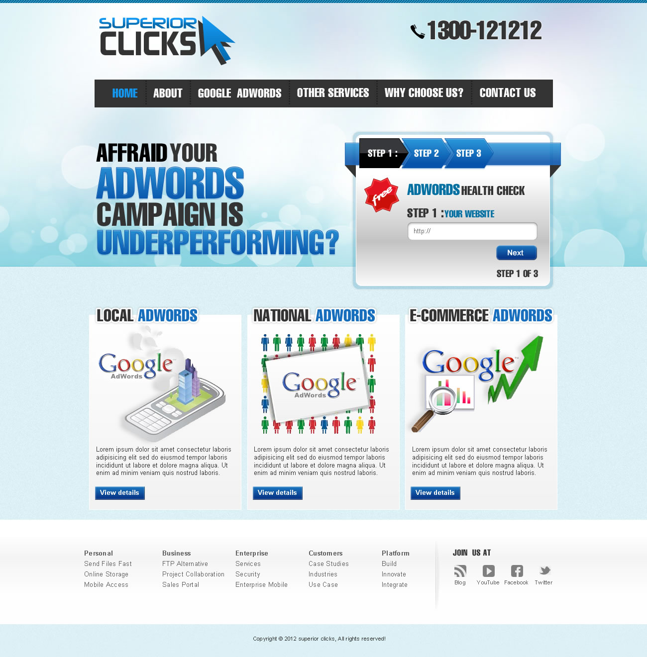 Web Design by TechWise for Impact Clicks Pty Ltd | Design #1020810