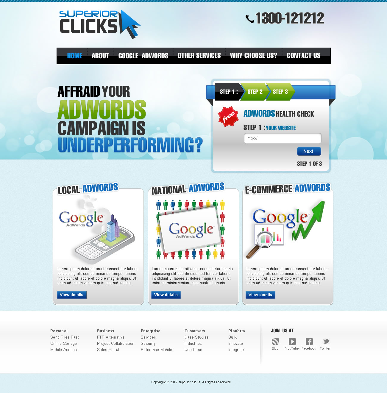 Web Design by TechWise for Impact Clicks Pty Ltd | Design #1020815
