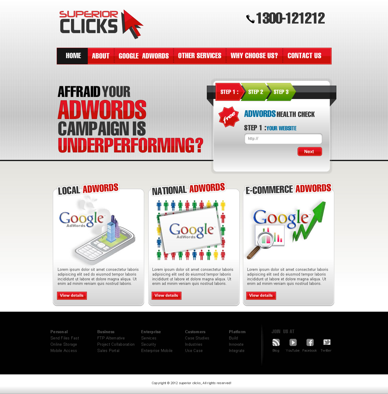 Web Design by TechWise for Impact Clicks Pty Ltd | Design #1024020