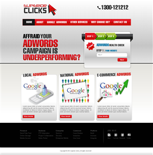 Web Design by TechWise for Impact Clicks Pty Ltd | Design: #1024020