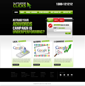 Web Design by TechWise for Impact Clicks Pty Ltd | Design: #1024023