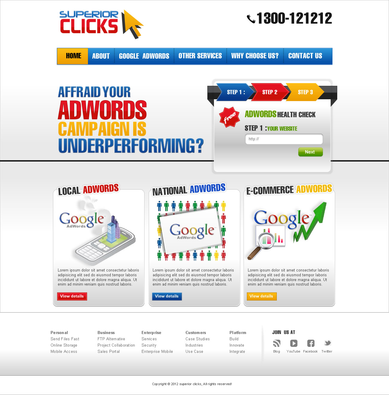 Web Design by TechWise for Impact Clicks Pty Ltd | Design #1024026