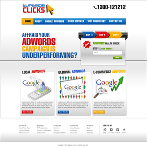 Web Design by TechWise for Impact Clicks Pty Ltd | Design: #1024026