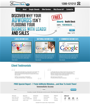 Web Design by TechWise for Impact Clicks Pty Ltd | Design: #1037404