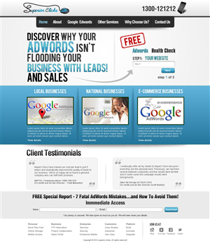 Web Design by TechWise for Impact Clicks Pty Ltd | Design: #1049602