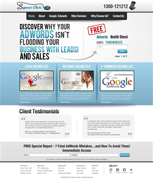 Web Design by TechWise for Impact Clicks Pty Ltd | Design: #1049640
