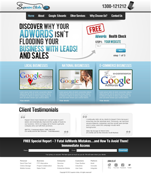 Web Design by TechWise for Impact Clicks Pty Ltd | Design: #1049649