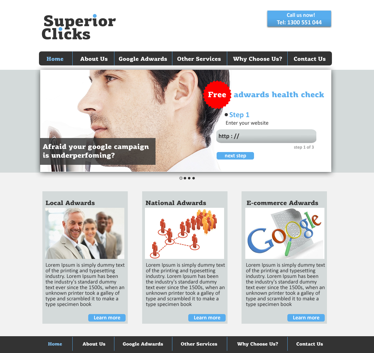 Web Design by VangelTzo for Impact Clicks Pty Ltd | Design #1025103