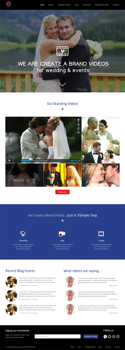 Wordpress Design by Mayank Patel for C2 Video PTY LTD | Design #3848785