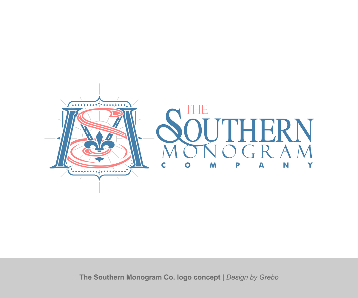 Logo Design by Grebo for The Southern Monogram Company, LLC | Design #3868066