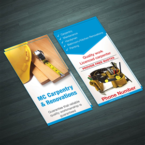 Flyer-Design von Ramchander für MC Carpentry & Renovations | Design: #3830557