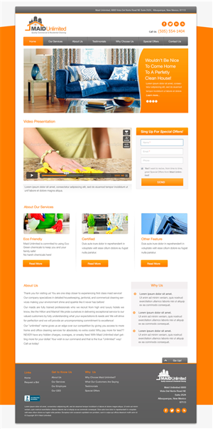 Web Design by Pabloravel for Maverick Web Video | Design: #3906546