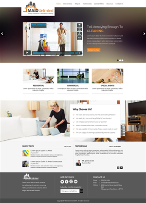 Web Design by OM for Maverick Web Video | Design: #3849320