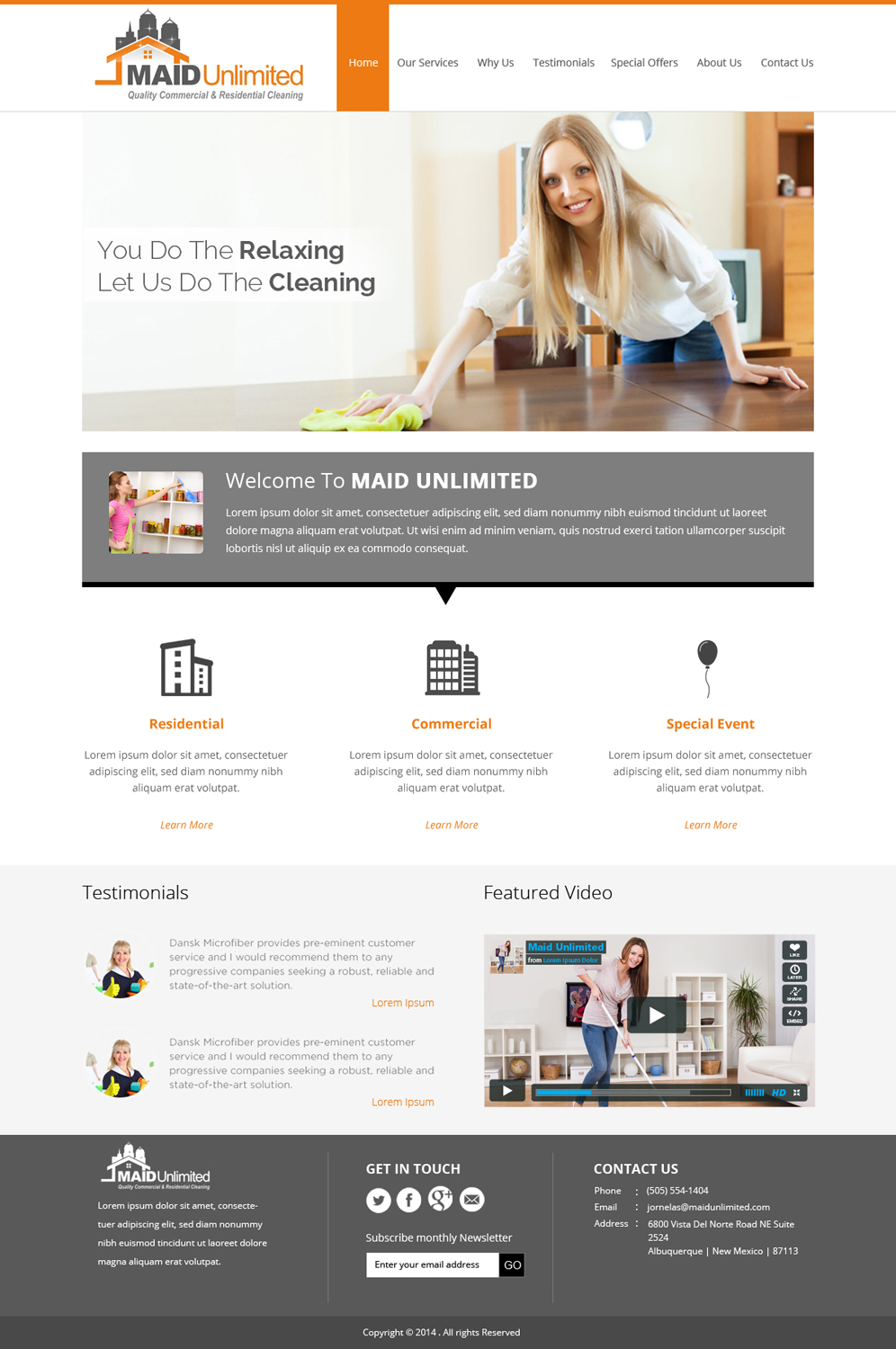 Web Design by OM for Maverick Web Video | Design #3849338