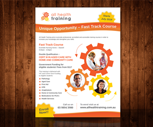 Flyer Design by Neha Design for All Health Training | Design #3868131