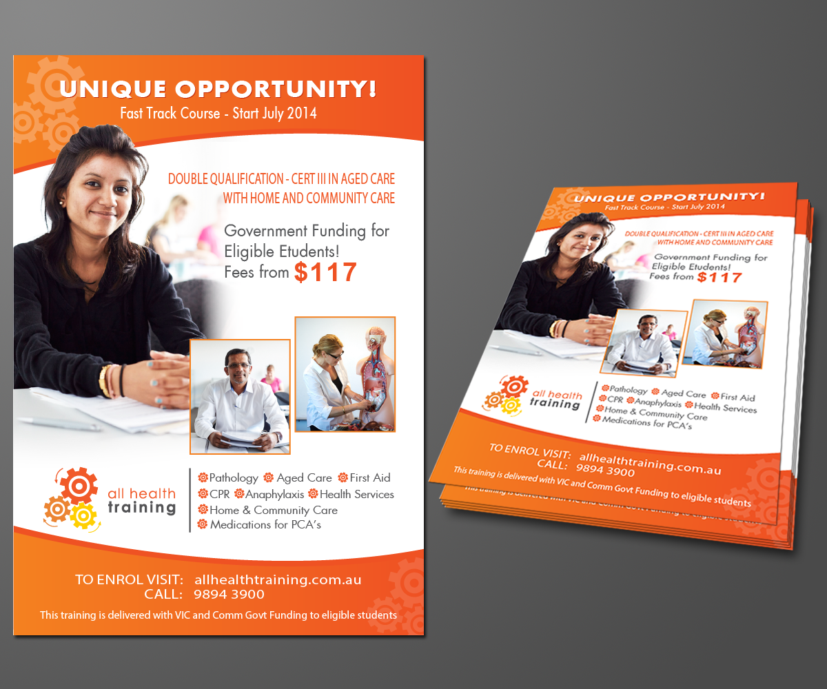 Flyer-Design von kousik für All Health Training | Design #3881163