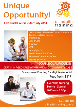 Flyer Design by hmecdesign for All Health Training | Design: #3880236