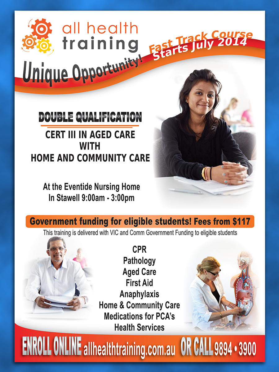 Flyer Design by byDesign Graphic Design for All Health Training | Design #3851592